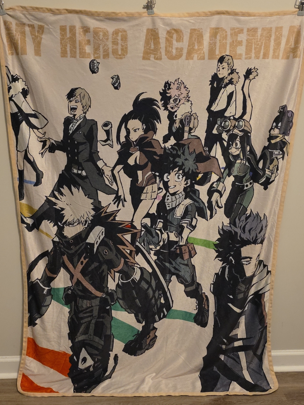 My Hero Academia Group Character Fleece Throw Blanket